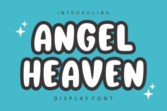 Angel Heaven: A Playful Display Font for Campaign Creators