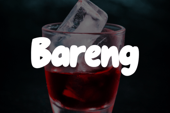 Bareng: The Adaptable Display Typeface for Small Business Branding