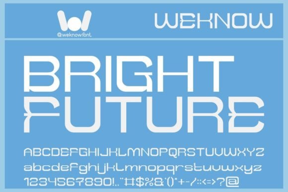 Bright Future: A Techno-Futuristic Display Font for Editorial Design