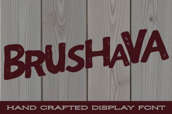 Brushava Hand-Painted Display Font for Digital Brand Storytelling