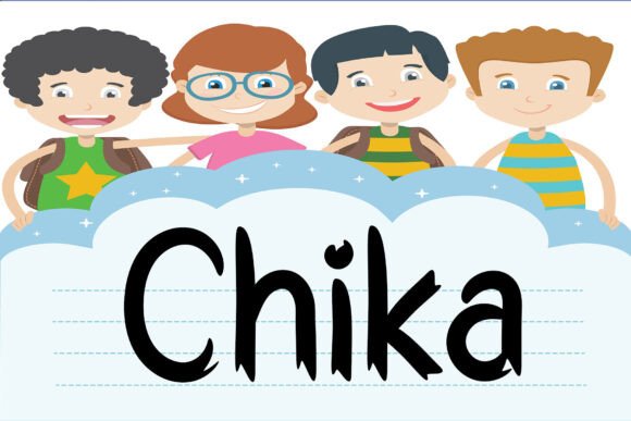 Chika Display Font: Elegant Hand-Touch Typeface for Branding