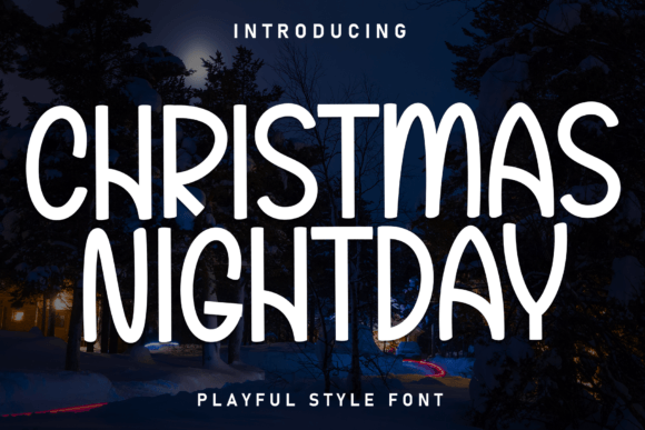 Christmas Nightday: A Playful Handwritten Font for Holiday Branding