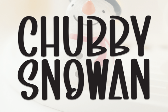 Chubby Snowman: A Playful Display Font for Editorial Design