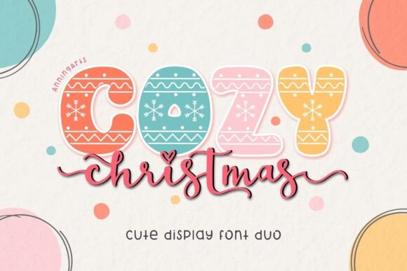 Cozy Christmas Duo: A Warm Font for Handmade Holiday Products