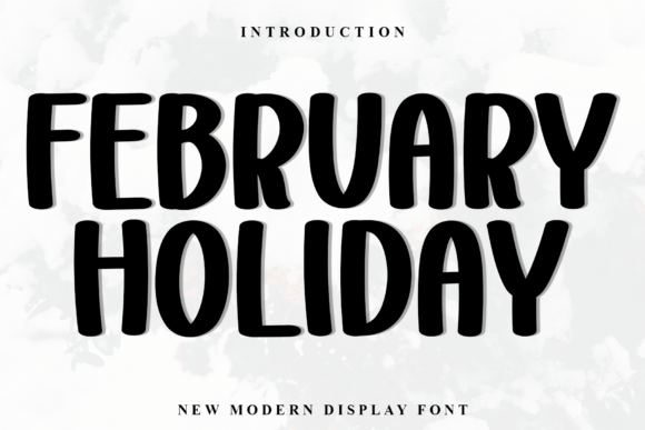 February Holiday Display Font for Modern Web Design