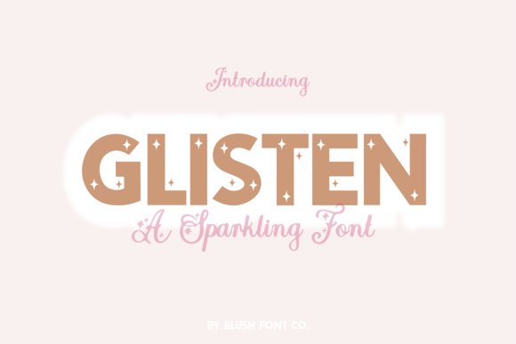 Glisten: A Bold Display Font for Memorable Holiday Branding