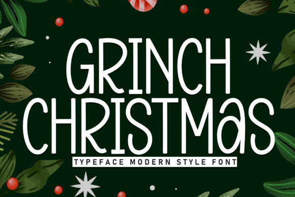 Grinch Christmas: A Playful Display Font for Holiday Web Design