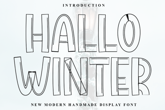 Hallo Winter: A Playful Display Font for Festive Editorial Design