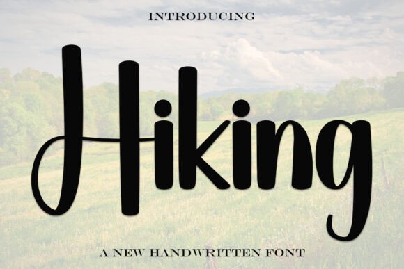 Hiking Handwritten Display Font for Marketing Campaigns