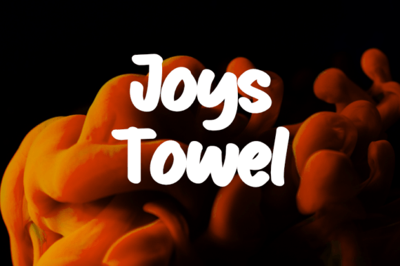Joys Towel: A Display Font That Gives Your Clothing Brand a Distinct Identity