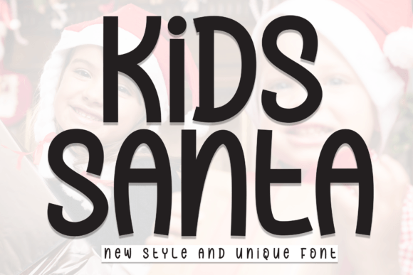 Kids Santa Font for Festive Web Design Projects