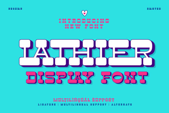 Lathier: A Bold Display Font for Editorial Design