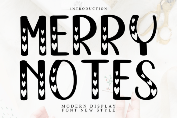 Merry Notes Display Font for Branding Projects