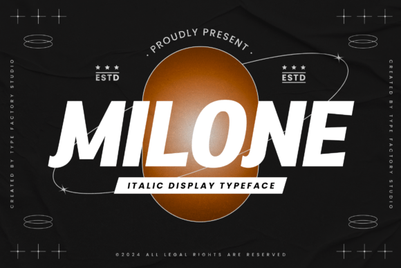 Milone Display Font: Elegant Italic Typography for Brands