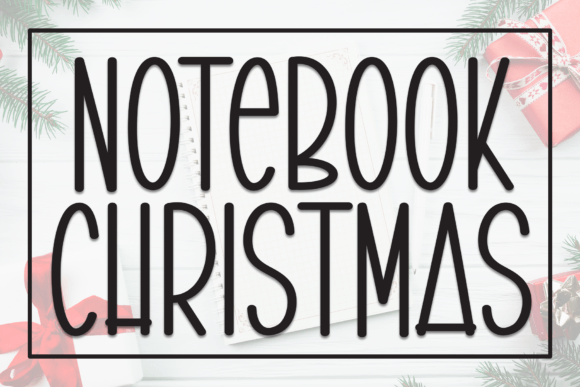 Notebook Christmas: A Handcrafted Display Font for Designers