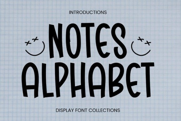 Notes Alphabet: A Handwritten Display Font for Clean Branding