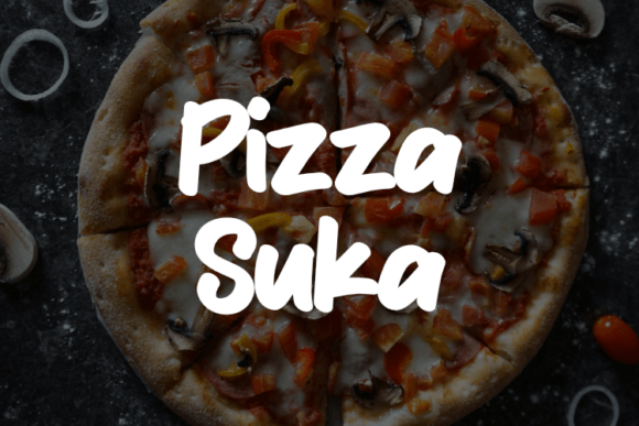 Pizza Suka Review: A Bold Display Font for Designers