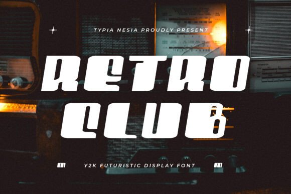 Retro Club: A Bold Italic Futuristic Display Font for Designers