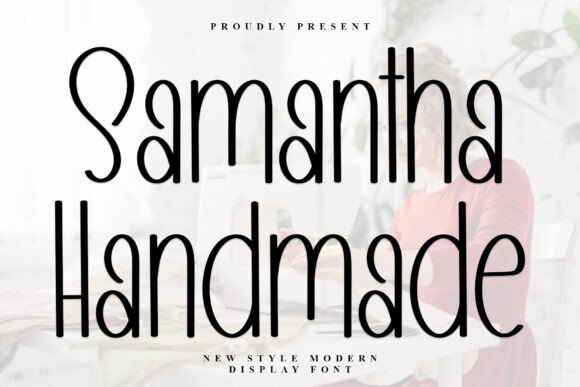 Samantha Handmade Display Font for Elegant Product Branding