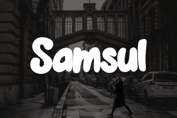 Samsul Display Font for Brand Identity and Packaging