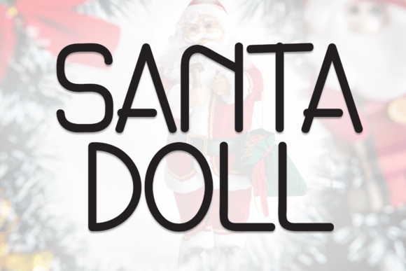 Santa Doll Handwritten Font for Brand Identity and Display Design