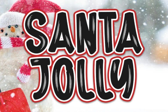 Santa Jolly: A Whimsical Display Font for Digital Projects