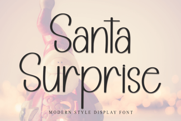 Santa Surprise: A Playful Script Font for Festive Design