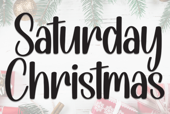 Saturday Christmas: A Warm Display Font for Editorial Design