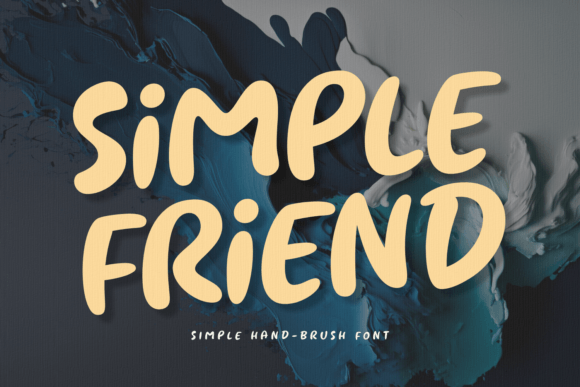 Simple Friend Font: A Hand-Brushed Display Typeface for Friendly Web Designs