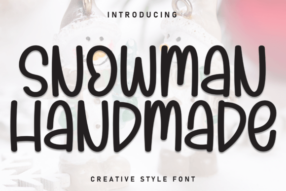 Snowman Handmade Font for Digital Campaigns and Brand Content