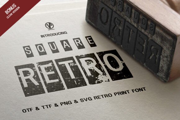 Square Retro Display Font for Campaign Graphics That Grab Attention