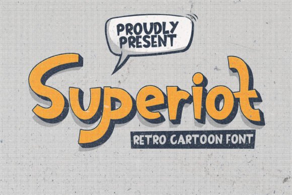 Superiot Font: A Playful Display Typeface for Retro Editorial Design