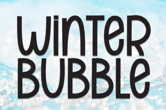Winter Bubble Font for Warm Editorial Design and Display Headlines