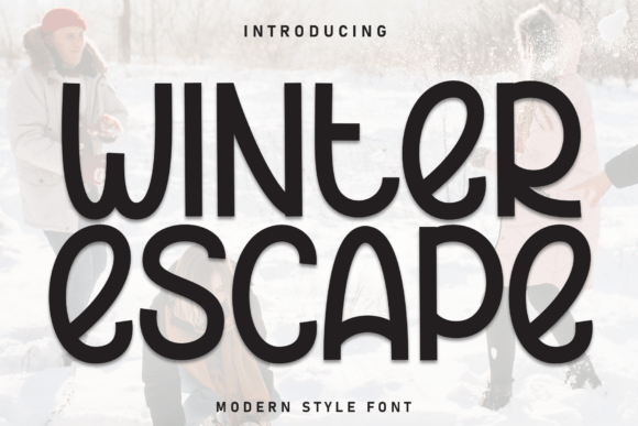 Winter Escape: Handwritten Display Font for Campaigns
