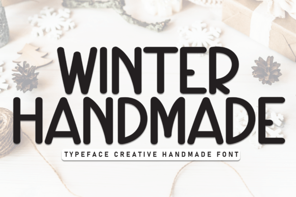 Winter Handmade: A Display Font for Crafters and Handmade Sellers
