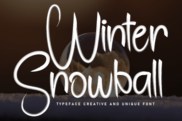 Winter Snowball: A Hand-Drawn Display Font for Cozy Branding