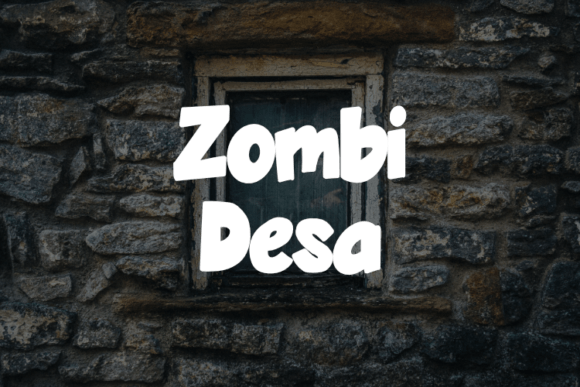 Zombi Desa Display Font for Campaign Graphics and Brand Visuals