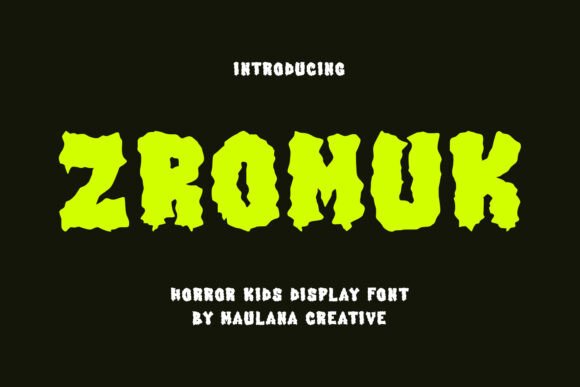 Zromuk Font: A Playful Display Font for Kids’ Crafts and Printables